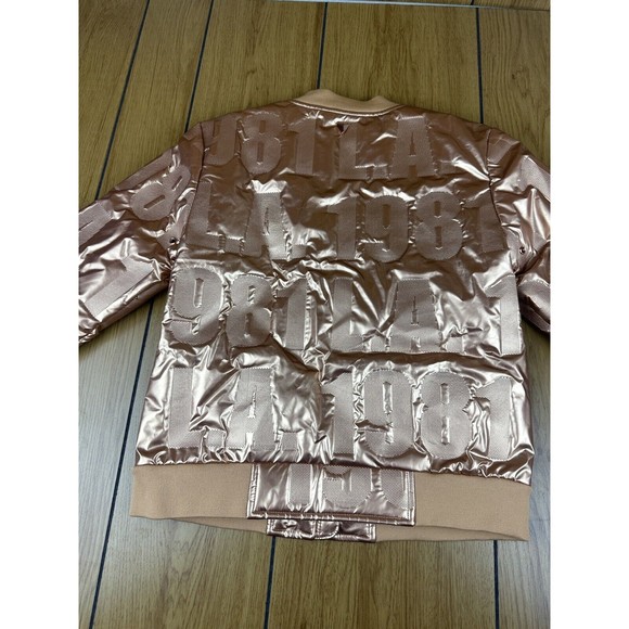 GUESS Girl's puffy , Metallic Copper Size 14 LA 1981 - Picture 11 of 16